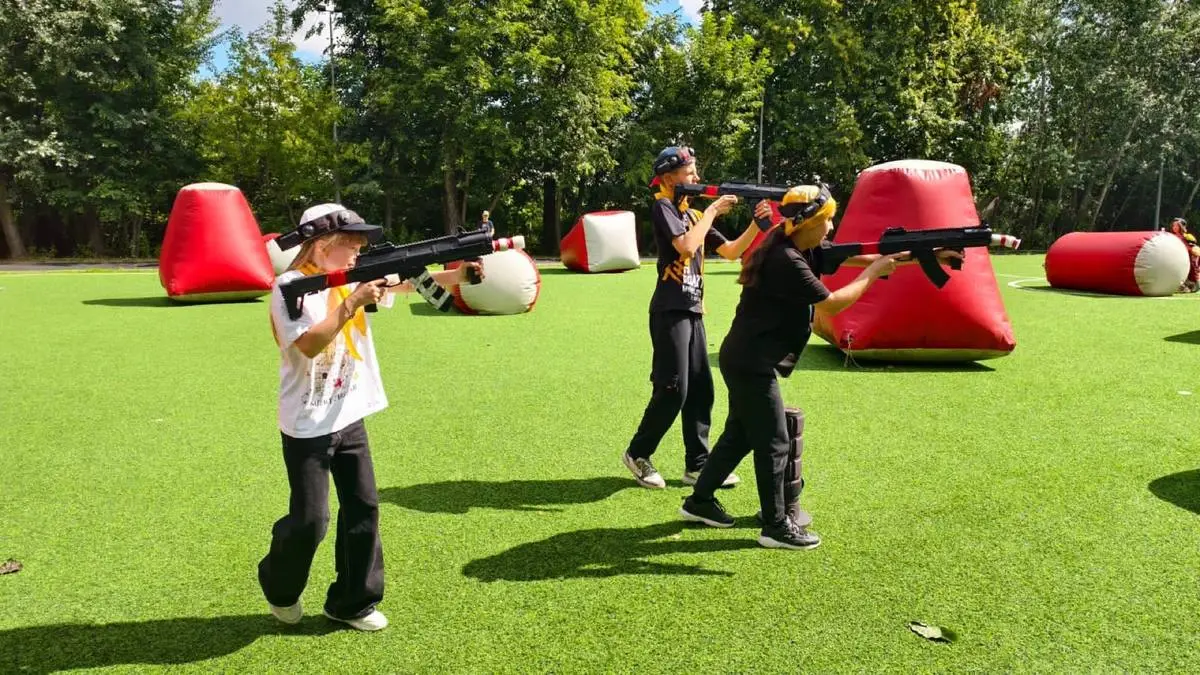 Лазертаг на территории базы