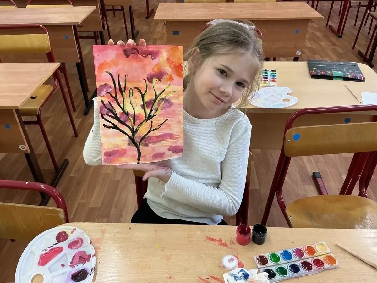 Гуашь – Марина, 8 лет